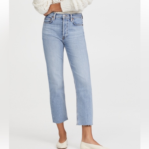 Re/Done 70s High Rise Comfort Stretch Stove Pipe - Picture 2 of 9